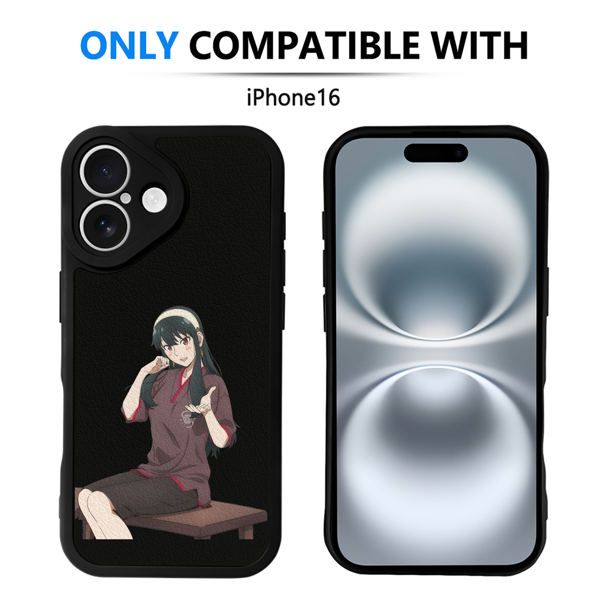 （画像用） SPY×FAMILY间谍家家酒 【iPhone 16シリーズ対応】シリコンスマホケース（レザー調） 材質：シリコン